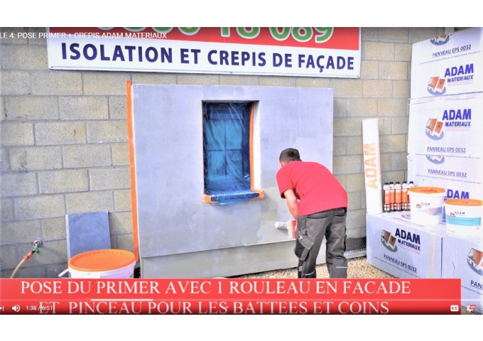 Primer Blanc Adam Materiaux avant pose crépis seau 15kg