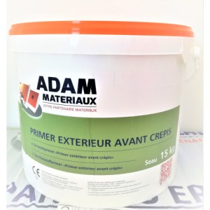 Primer Blanc Adam Materiaux avant pose crépis/ seau 15kg