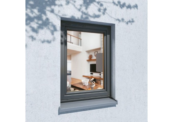 Embout.Arrêt KZ 400mm couleur 7016 Anthracite pour seuil Aluminium paire droite et gauche