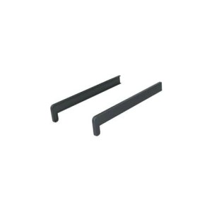 Embout-Arrêt KZ 400mm couleur 7016 Anthracite pour seuil Aluminium/ paire droite et gauche