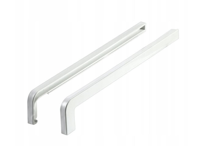Embout.Arrêt KZ 400mm couleur BLANC pour seuil Aluminium paire droite et gauche