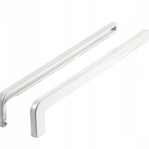 Embout-Arrêt KZ 400mm couleur BLANC pour seuil Aluminium/ paire droite et gauche