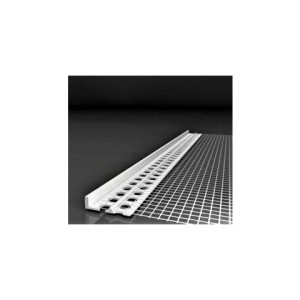 Cornière PVC arrêt LC-L 6mm x 2mètres + Filet/ ballot 50mètres