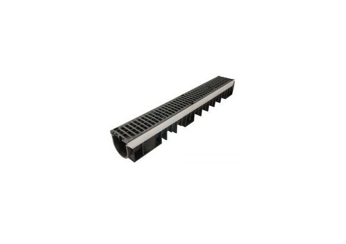 Caniveau Likodrain RESINE WLC.Z 100x11x7cm + grille 1m+ 1 bouchon