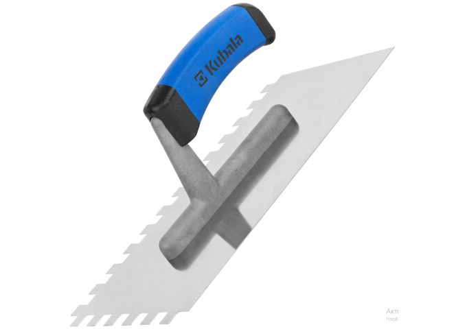 Platresse Dentelée 6x6mm en acier 270x130mm avec poignée plastique Kubala 0202 pièce