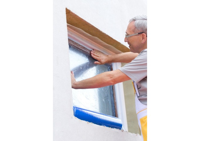 Plastique protection châssis BLEU 60cm x 75mètres Scley rouleau 45m²