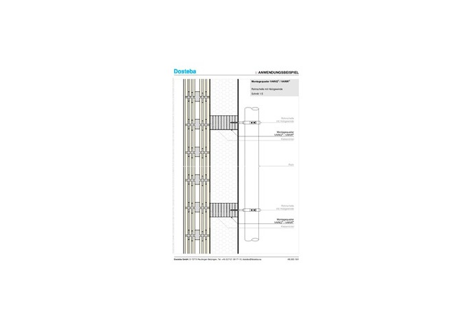 Blochet.Cube montage 1000x100x100mm VARIQ carre Quadroline®.PU Dosteba 1mètre
