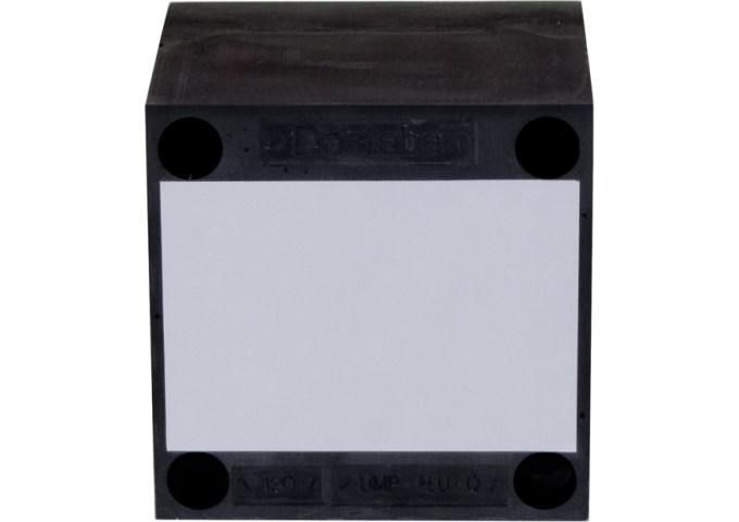 Blochet UMP®.ALU.Q 138x138x80mm en polyuréthane pour fixation lourde Dosteba pièce