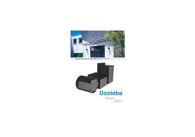 Blochet UMP®.ALU.Q 138x138x80mm en polyuréthane pour fixation lourde Dosteba pièce