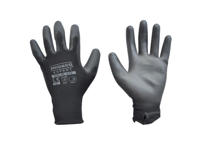 Gant noir Polyuréthane taille 10 Modeco pièce