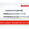 Cheville Fischer FUS 100x10mm pour fixation blochet UMP pièce