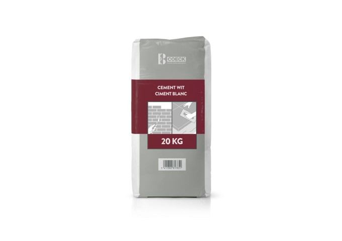 Ciment BLANC CEM II B.ll 42.5N Coeck sac 20kg