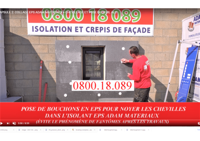 ISOLANT FACADE 28cm EPS GRIS Top 031 Adam Materiaux 1m²