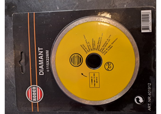 Disque Diamant RODEO 115x22mm pièce