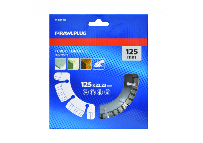 Disque Diamant 125x22 23mm TURBO RT.DDA.125 Rawlplug pièce