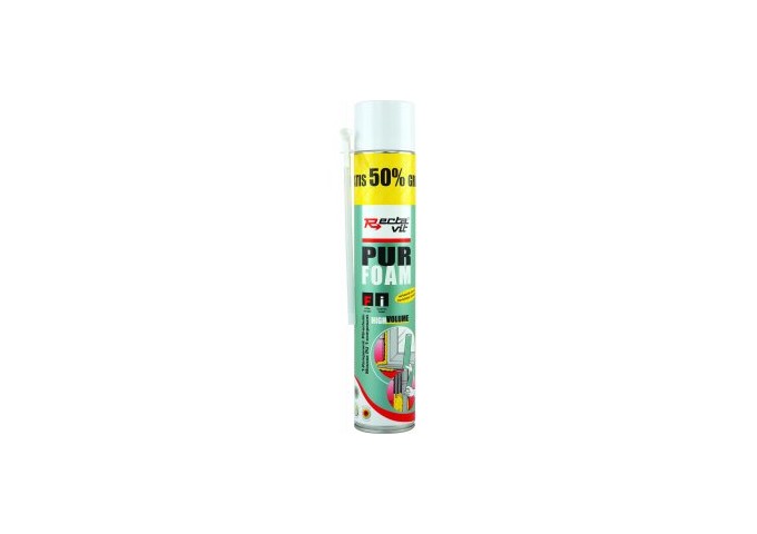 PUR.FOAM 750ML+250ML Gratuit expansive sans pistolet Rectavit Bombe 750ml