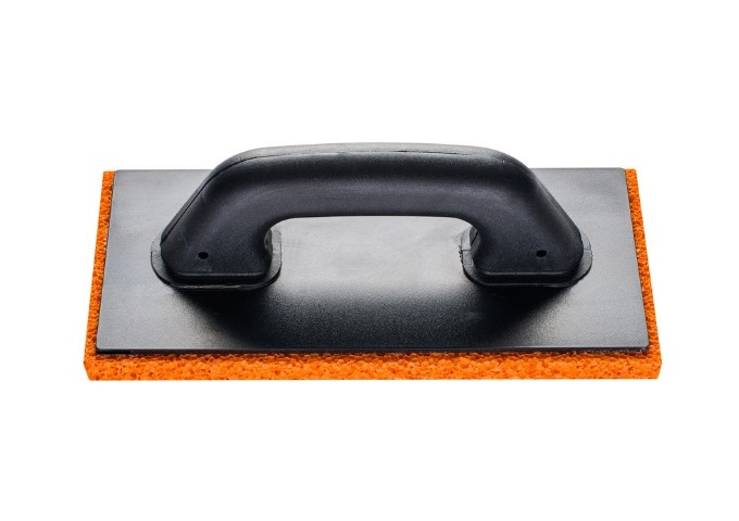 Taloche plastique Profi 280x140mm avec éponge orange 18mm pièce