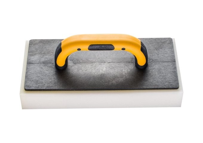 Taloche en Plastique noir 280x140mm + éponge blanche 40mm avec poignée souple pièce
