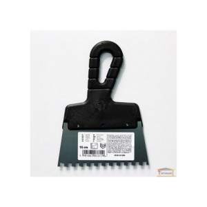 Spatule Dentelée 6x6mm 150x100mm en acier avec poignée en résine Hardy/ pièce