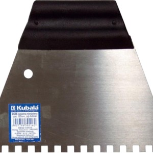 Spatule Dentelée 6x6mm 180x140mm en acier avec poignée en résine Kubala 0516/ pièce