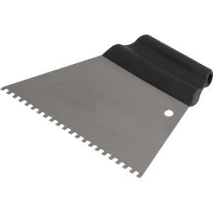 Spatule Dentelée 4x4mm 180x130mm en acier avec poignée en résine Kubala 0515/ pièce
