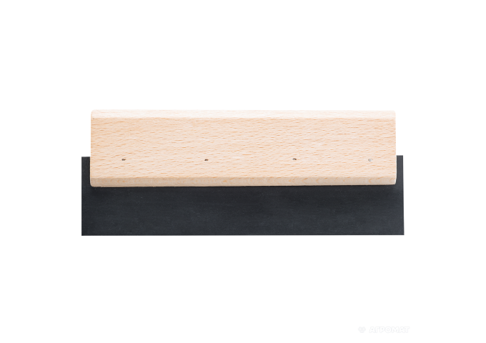 Spatule Lisse 250x80mm caoutchouc avec manche en bois Hardy pièce