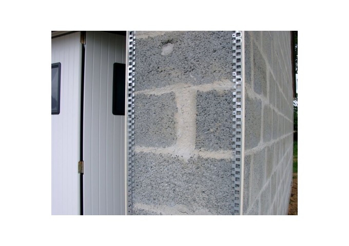 Cornière COIN 30x30mm avec bord PVC blanc Catnic 6000 pièce 3mètres