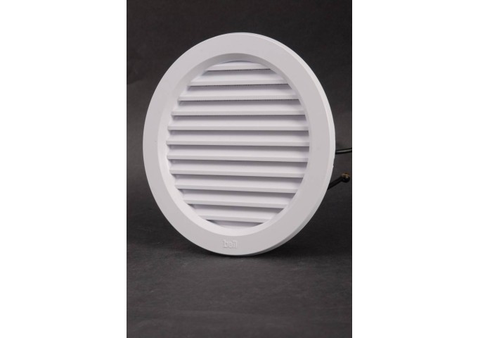 Grille ronde blanche ventilation + moustiquaire RR 100 alb pièce