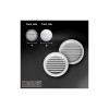 Grille ronde blanche ventilation + moustiquaire 140mm pièce
