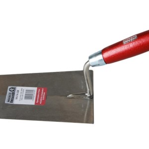 Truelle Façade et Plafonnage 188x125mm acier avec poignée Bois Modeco/pièce
