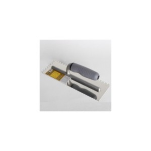 Platresse Dentelée 10x10mm en acier 380x100mm/ pièce