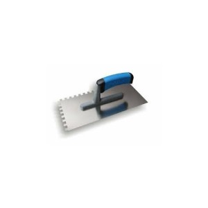 Platresse Dentelée 8x8mm en acier 270x130mm avec poignée plastique G-1 Kubala 0203/ pièce
