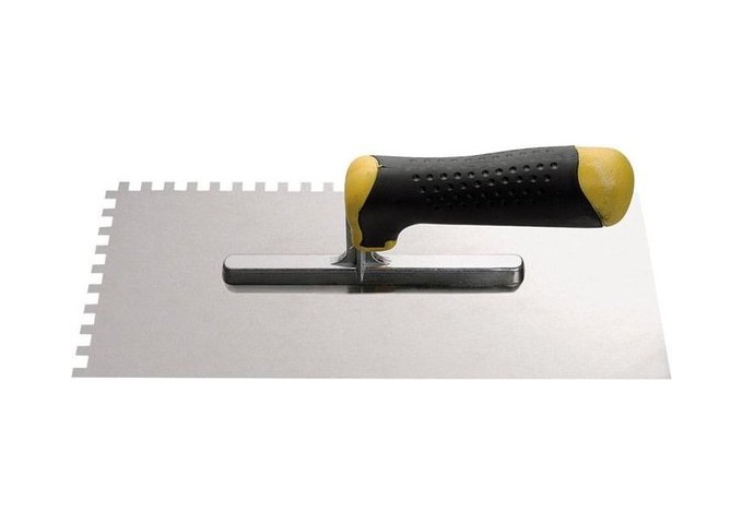 Platresse Dentelée 8x8mm en acier 280x120mm Hardy 28 pièce