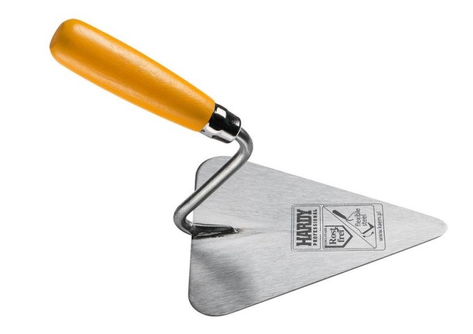 Truelle maçon 180x150mm en acier avec poignée bois Hardy 30 pièce
