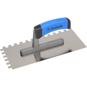 Platresse Dentelée 4x4mm en acier 270x130mm avec poignée plastique G-1 Kubala 0201/ pièce
