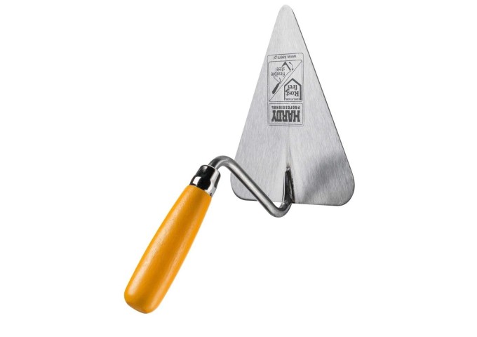 Truelle maçon 220x200mm en acier avec poignée bois Hardy 30 pièce