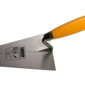 Truelle ronde pour maçon 200x120mm en acier avec poignée en bois Hardy 30/ pièce