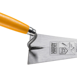 Truelle ronde pour maçon 180x110mm en acier avec poignée en bois Hardy 30/ pièce