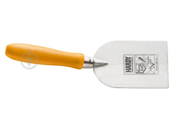 Truelle pour Façade et Plafonnage 100x80mm en acier avec poignée en bois Hardy pièce