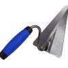 Truelle triangulaire pour maçon 160x140mm en acier avec poignée en résine G.6 Kubala 0813