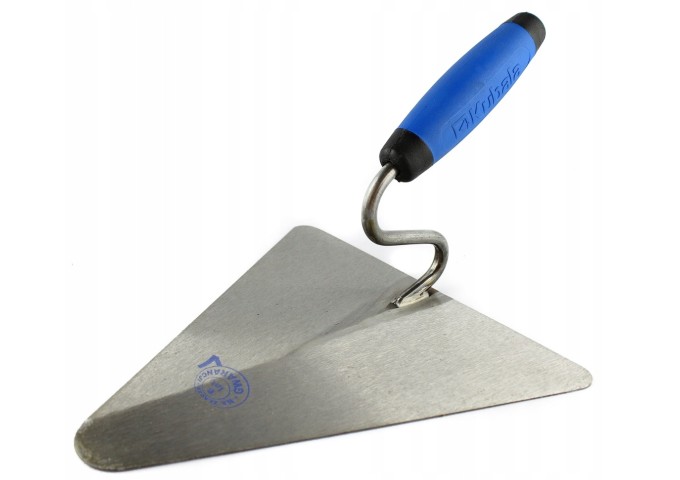 Truelle pour maçon triangulaire 220x215mm en acier avec poignée en résine G.6 Kubala 0802 pièce