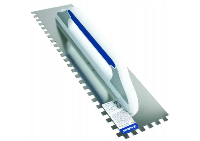 Platresse Dentelée 10x10mm en acier 480x130mm avec poignée plastique G.12 Kubala 0254 pièce