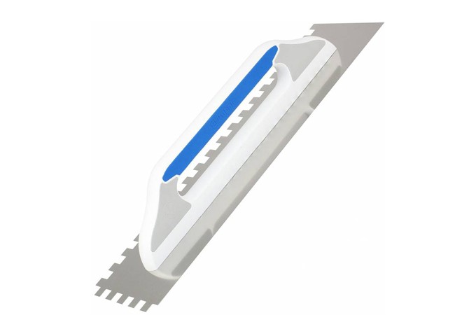 Platresse Dentelée 10x10mm en acier 480x130mm avec poignée plastique G.12 Kubala 0254 pièce