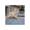Carrelage . Dalle 60x60x2.5cm en pierre bleu Vietnam poncé et scié pièce