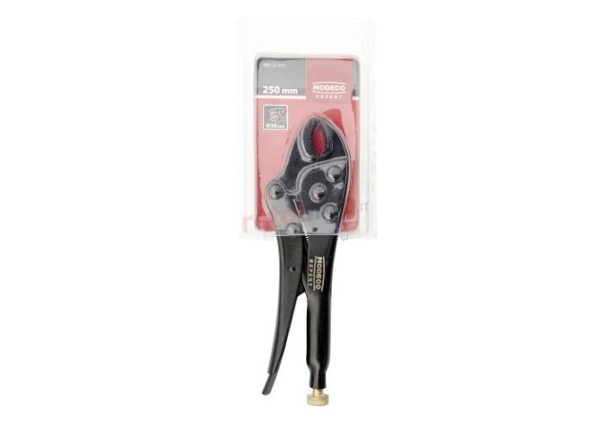 Pince etau plate 250mm diamètre 38mm maximum Modeco Expert pièce