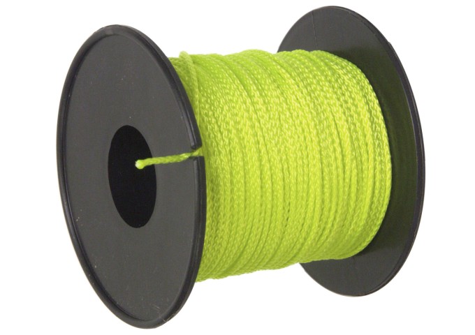 Corde de maçon 100g jaune fluo 1mm
