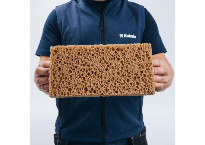 Taloche plastique 280x40mm avec eponge gros pores Kubala 0379 pièce