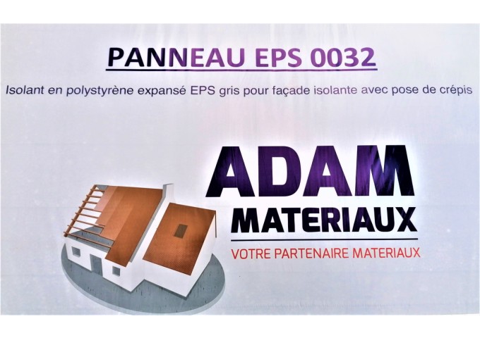 ISOLANT FACADE EPS GRIS 032 25cm Adam Materiaux 1m²
