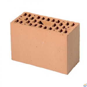 Bloc porotherm 29x9x19cm terre cuite CREUX Thermobrick 10N Benor Wienerbergher/ pièce
