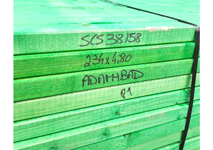 Chevron SLS 38x58mm TRAITE pièce 4.8mètres